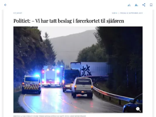 Fjordenes Tidende eAvis android App screenshot 2